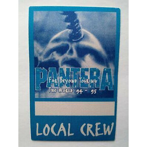 Pantera Backstage Music Pass Original Far Beyond Driven Heavy Metal Skull Blue - Picture 2 of 2